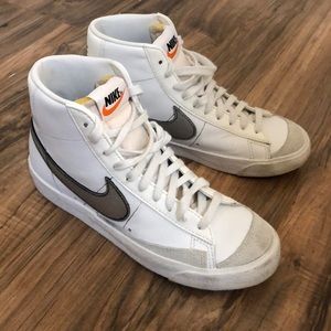 Silver Nike Blazers